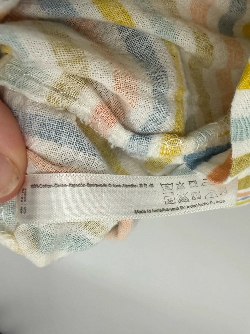 Urban Outfitters Striped Cotton Pillowcase Set | Multicolor | Standard